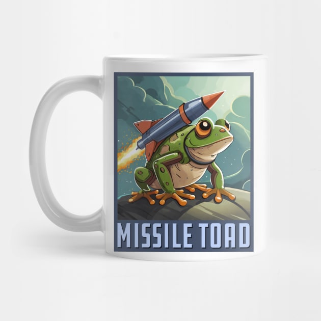 Missile Toad Square by Wright Art